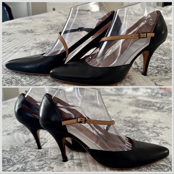 Maison Martin Margiela Shoes - Maison Martin Margiela black, cut out, pointed pumps